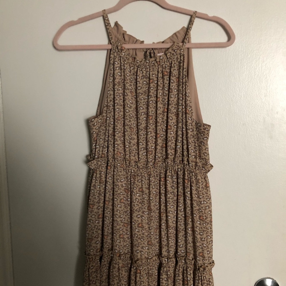 Leopard Print Maxi Dress - 12